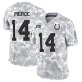 Choea IN.Colts #14 Alec Pierce Player Arctic Camo Salute to Service Limited Stitched Jerseys