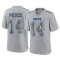 Choea IN.Colts #14 Alec Pierce Player Gray Atmosphere Fashion Home Game Stitched Jerseys