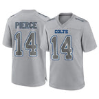 Choea IN.Colts #14 Alec Pierce Player Gray Atmosphere Fashion Home Game Stitched Jerseys
