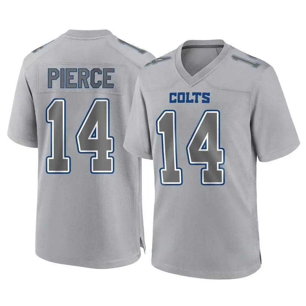 Choea IN.Colts #14 Alec Pierce Player Gray Atmosphere Fashion Home Game Stitched Jerseys