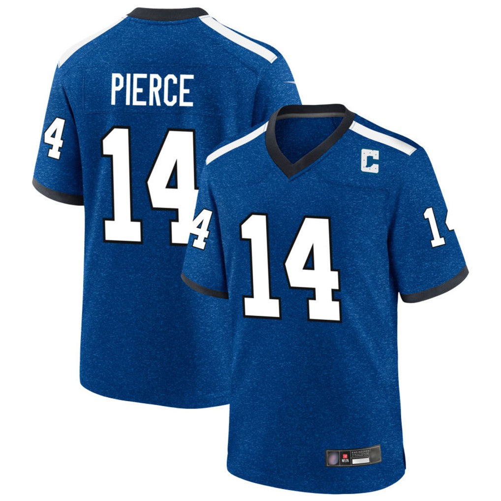 Choea IN.Colts #14 Alec Pierce Player Royal Alternate Indiana Nights Home Game Stitched Jerseys