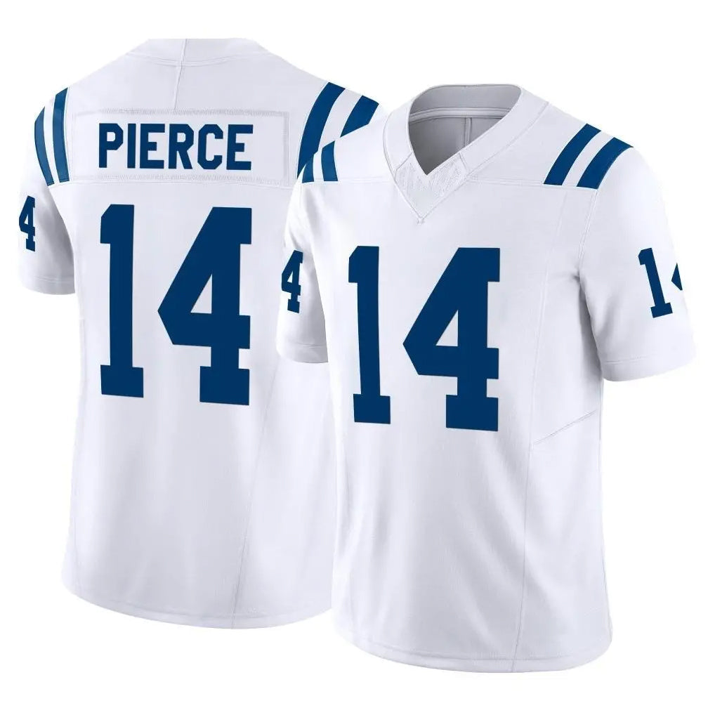 Choea IN.Colts #14 Alec Pierce Player White Limited Vapor F.U.S.E. Home Game Stitched Jerseys