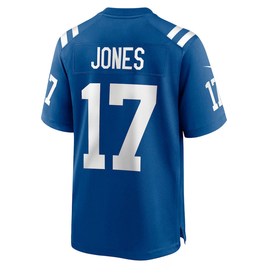 Choea IN.Colts #17 Daniel Jones Player Royal Home Game Stitched Jerseys