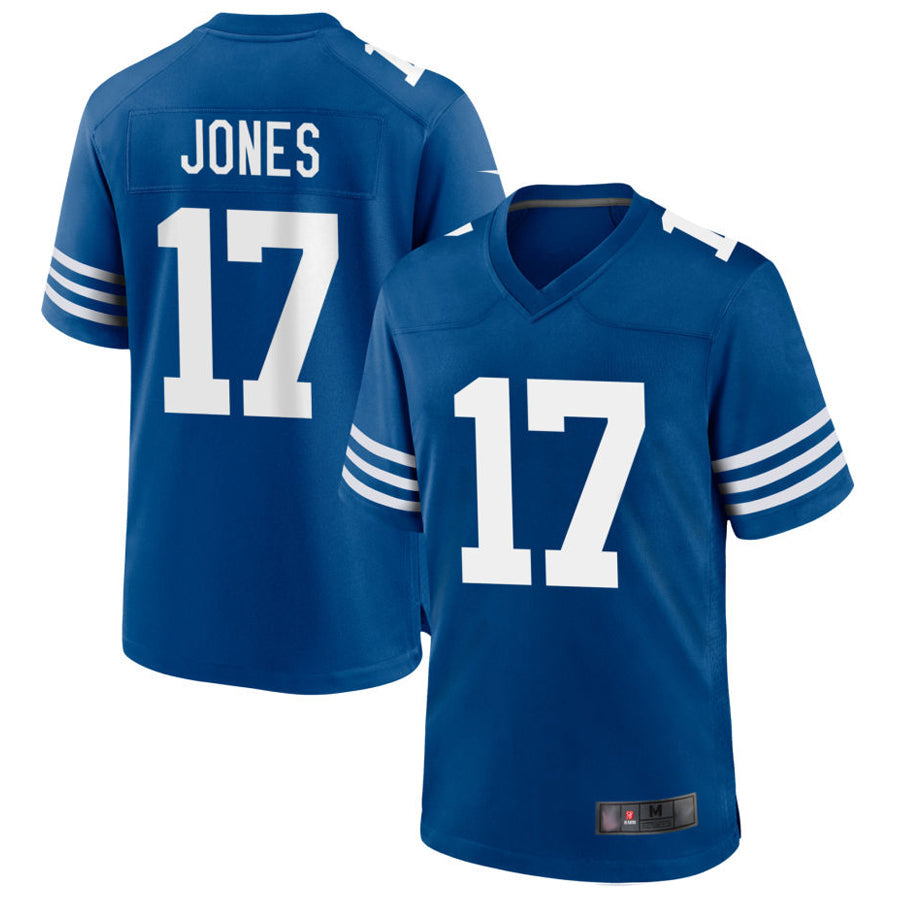 Choea IN.Colts #17 Daniel Jones Player Royal Limited Game Stitched Jerseys