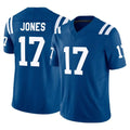 Choea IN.Colts #17 Daniel Jones Player Royal Limited Vapor F.U.S.E. Home Game Stitched Jerseys