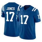 Choea IN.Colts #17 Daniel Jones Player Royal Limited Vapor F.U.S.E. Home Game Stitched Jerseys
