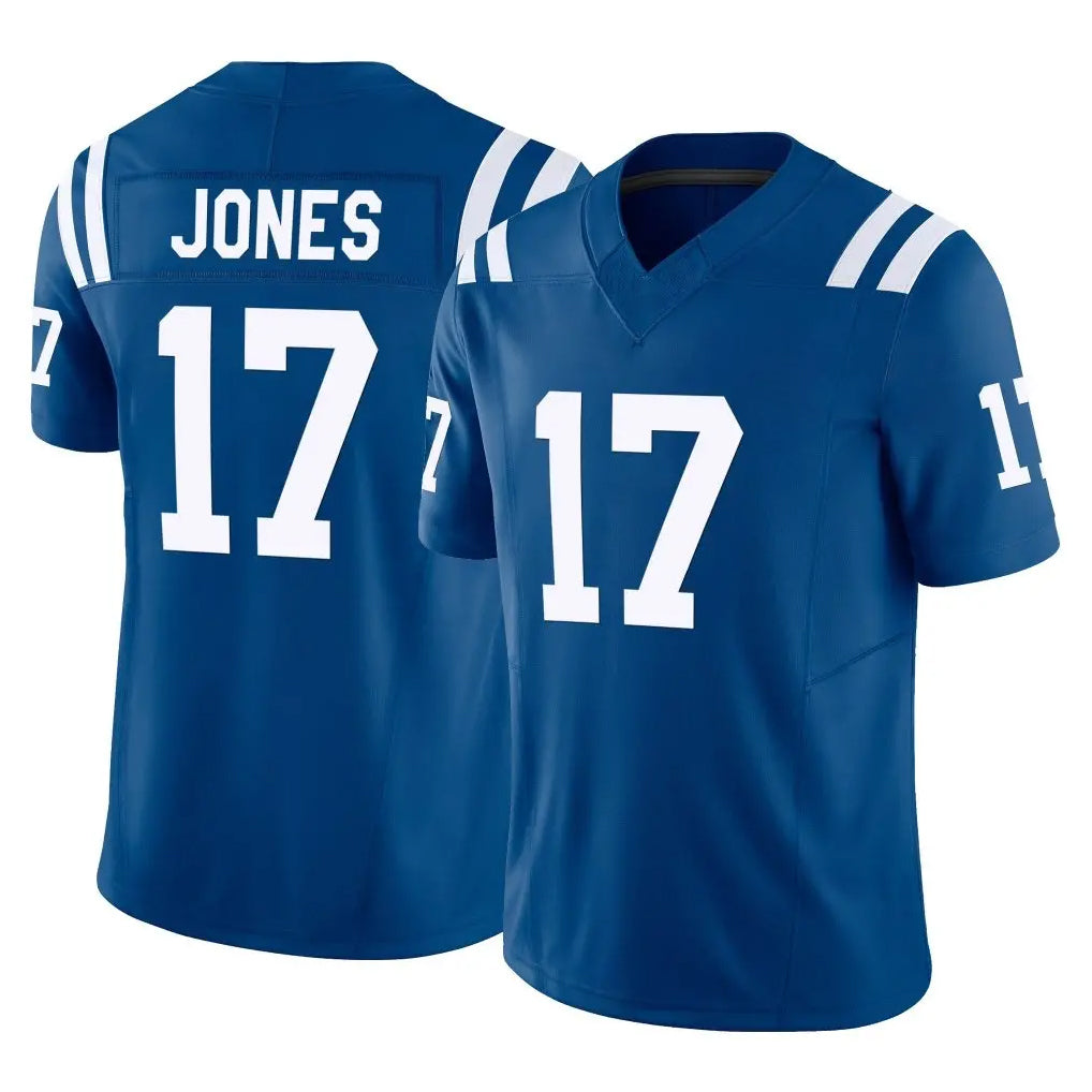Choea IN.Colts #17 Daniel Jones Player Royal Limited Vapor F.U.S.E. Home Game Stitched Jerseys