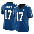 Choea IN.Colts #17 Daniel Jones Player Royal Vapor F.U.S.E. Limited Stitched Jerseys