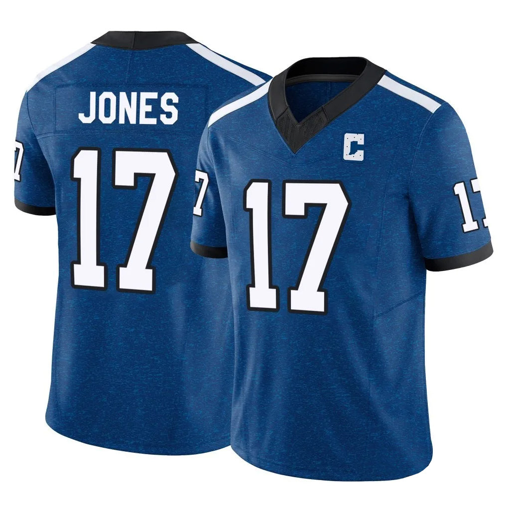 Choea IN.Colts #17 Daniel Jones Player Royal Vapor F.U.S.E. Limited Stitched Jerseys
