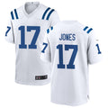 Choea IN.Colts #17 Daniel Jones Player White Home Game Stitched Jerseys