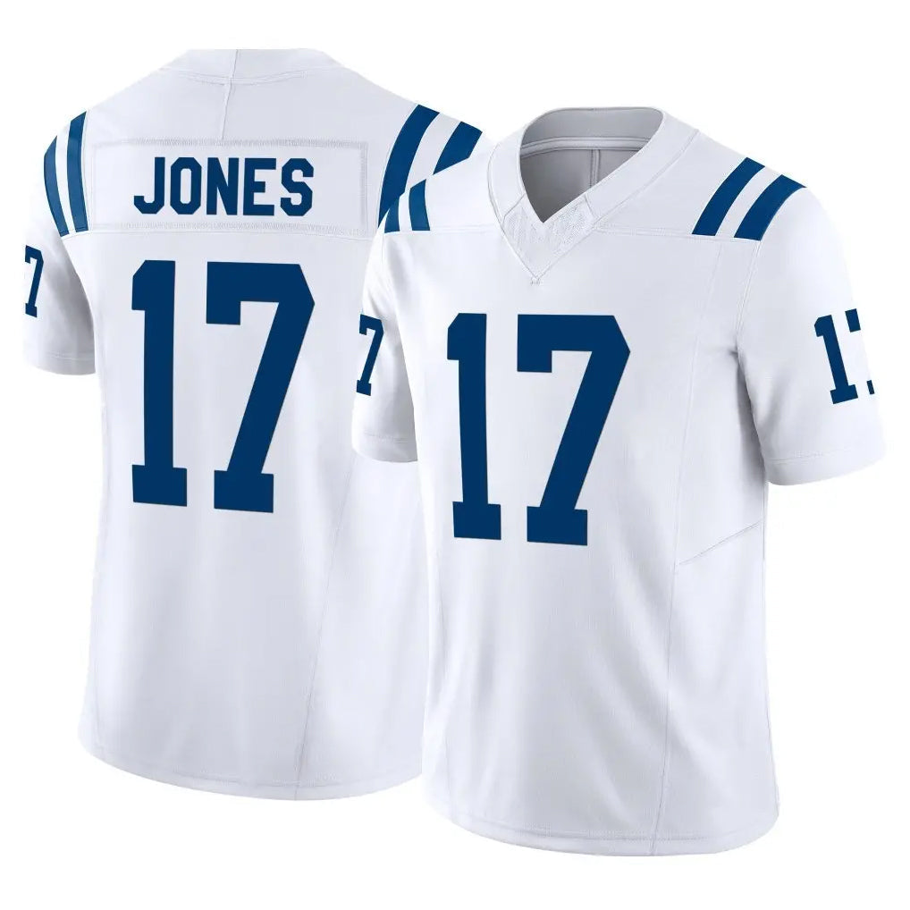 Choea IN.Colts #17 Daniel Jones Player White Limited Vapor F.U.S.E. Home Game Stitched Jerseys