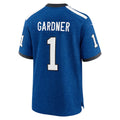 Choea IN.Colts #1 Ahmad Sauce Gardner Heather Royal Alternate 2 Indiana Nights Game Stitched Jerseys