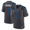 Choea IN.Colts #1 Sauce Gardner Anthracite 2026 Rivalries Collection Game Stitched Jerseys