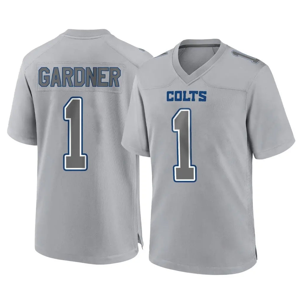 Choea IN.Colts #1 Sauce Gardner Player Gray Atmosphere Fashion Home Game Stitched Jerseys