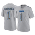 Choea IN.Colts #1 Sauce Gardner Player Gray Atmosphere Fashion Home Game Stitched Jerseys