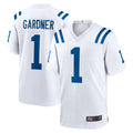 Choea IN.Colts #1 Sauce Gardner Player White Home Game Stitched Jerseys