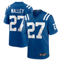 Choea IN.Colts #27 Justin Walley Player Royal Home Game Stitched Jerseys