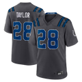 Choea IN.Colts #28 Jonathan Taylor Anthracite 2026 Rivalries Collection Game Stitched Jerseys