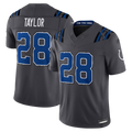 Choea IN.Colts #28 Jonathan Taylor Anthracite 2026 Rivalries Collection Limited Stitched Jerseys