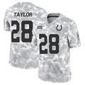 Choea IN.Colts #28 Jonathan Taylor Player Arctic Camo Salute to Service Limited Stitched Jerseys