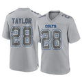 Choea IN.Colts #28 Jonathan Taylor Player Gray Atmosphere Fashion Home Game Stitched Jerseys