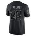 Choea IN.Colts #28 Jonathan Taylor Player RFLCTV Limited Black Stitched Jerseys