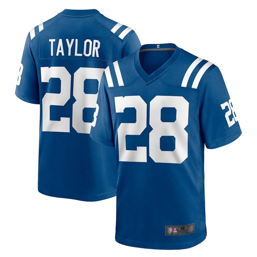 Choea IN.Colts #28 Jonathan Taylor Player Royal Home Game Stitched Jerseys