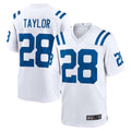 Choea IN.Colts #28 Jonathan Taylor Player White Home Game Stitched Jerseys