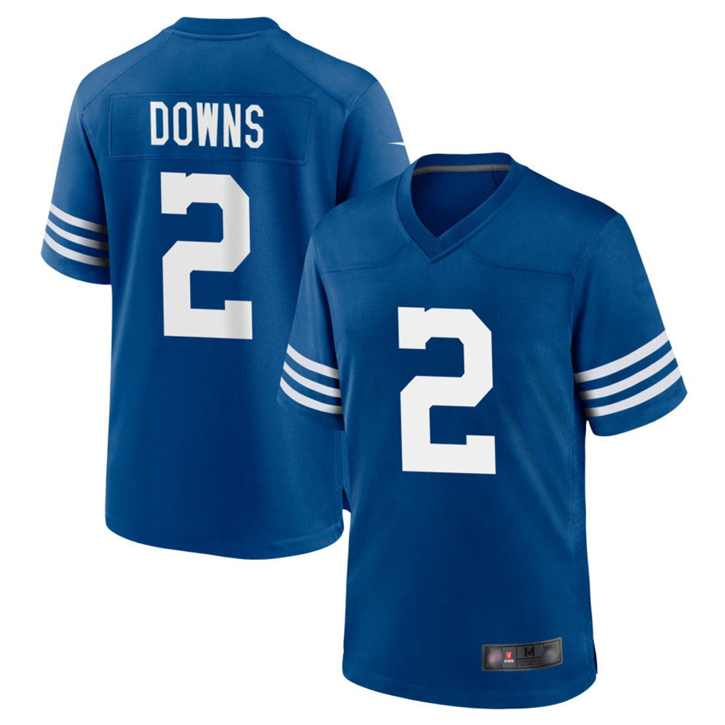 Choea IN.Colts #2 Josh Downs Bynum Player Royal Limited Home Game Stitched Jerseys