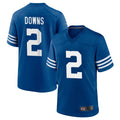 Choea IN.Colts #2 Josh Downs Bynum Player Royal Limited Home Game Stitched Jerseys