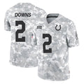 Choea IN.Colts #2 Josh Downs Player Arctic Camo Salute To Service Limited Game Stitched Jerseys