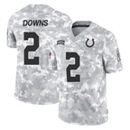 Choea IN.Colts #2 Josh Downs Player Arctic Camo Salute To Service Limited Game Stitched Jerseys