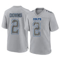 Choea IN.Colts #2 Josh Downs Player Gray Atmosphere Fashion Home Game Stitched Jerseys