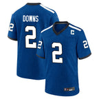 Choea IN.Colts #2 Josh Downs Player Royal Alternate Indiana Nights Home Game Stitched Jerseys