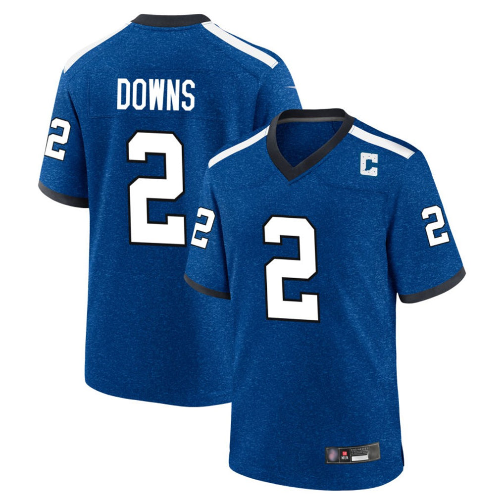 Choea IN.Colts #2 Josh Downs Player Royal Alternate Indiana Nights Home Game Stitched Jerseys
