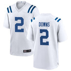 Choea IN.Colts #2 Josh Downs Player White Home Game Stitched Jerseys