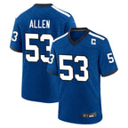Choea IN.Colts #53 CJ Allen Player Royal Alternate Indiana Nights Home Game Stitched Jerseys