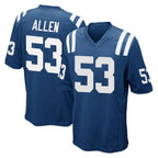 Choea IN.Colts #53 CJ Allen Player Royal Home Game Stitched Jerseys