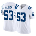 Choea IN.Colts #53 CJ Allen Player White Limited Vapor F.U.S.E. Home Game Stitched Jerseys