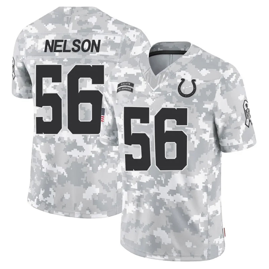 Choea IN.Colts #56 Quenton Nelson Player Arctic Camo Salute to Service Limited Stitched Jerseys