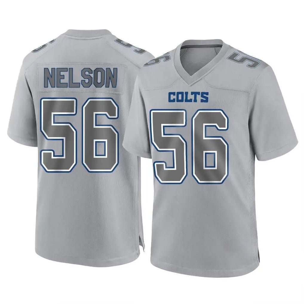 Choea IN.Colts #56 Quenton Nelson Player Gray Atmosphere Fashion Home Game Stitched Jerseys