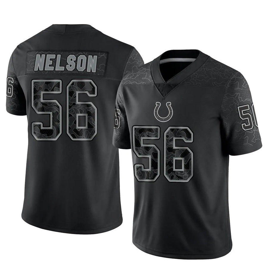 Choea IN.Colts #56 Quenton Nelson Player RFLCTV Limited Black Stitched Jerseys