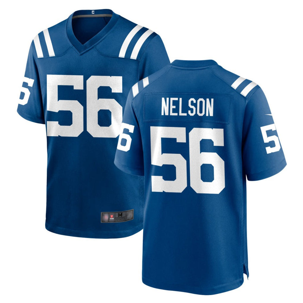 Choea IN.Colts #56 Quenton Nelson Player Royal Home Game Stitched Jerseys