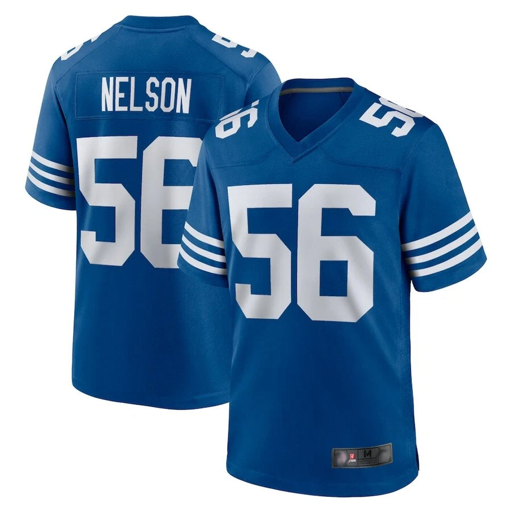 Choea IN.Colts #56 Quenton Nelson Player Royal Limited Home Game Stitched Jerseys