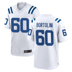 Choea IN.Colts #60 Tanor Bortolini Player White Home Game Stitched Jerseys