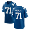 Choea IN.Colts #71 Matt Goncalves Player Royal Home Game Stitched Jerseys
