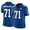 Choea IN.Colts #71 Matt Goncalves Player Royal Limited Indiana Nights Alternate Vapor F.U.S.E. Home Game Stitched Jerseys