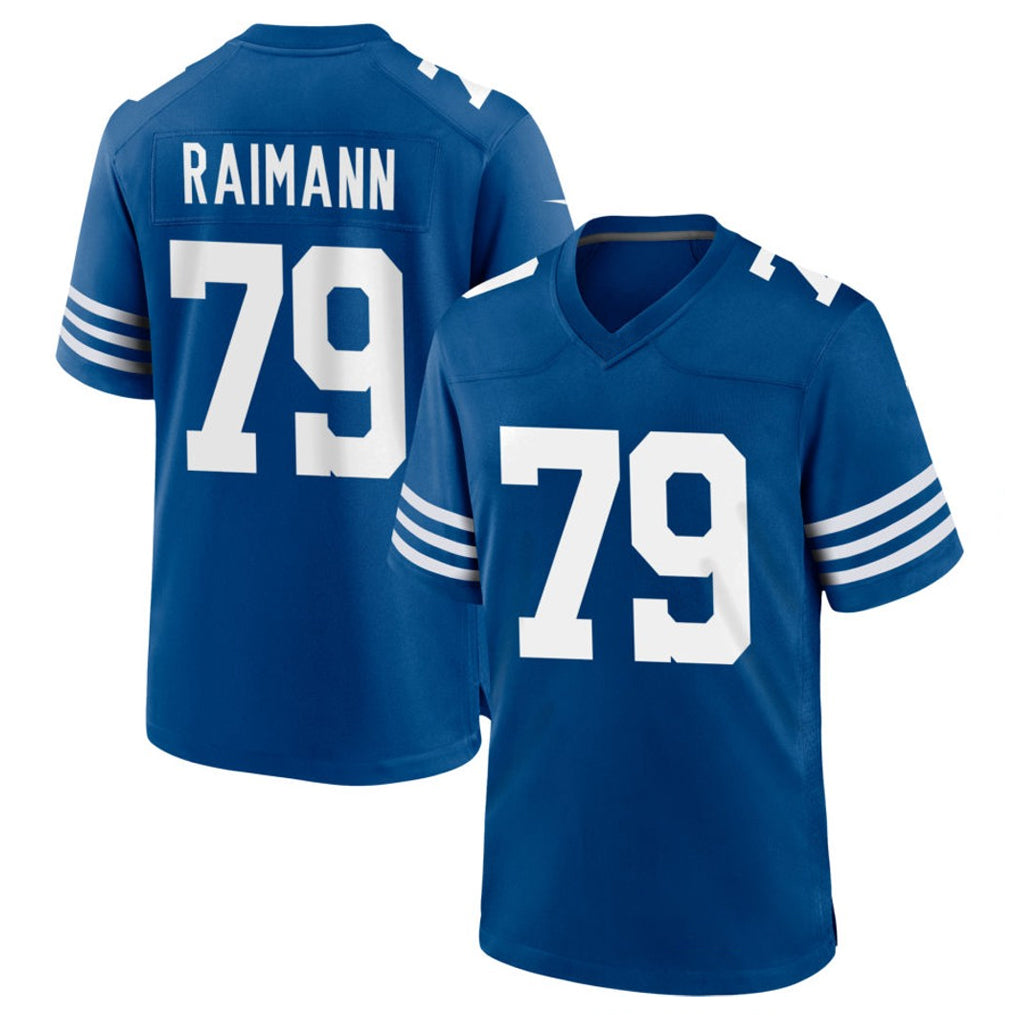 Choea IN.Colts #79 Bernhard Raimann Player Royal Limited Home Game Stitched Jerseys