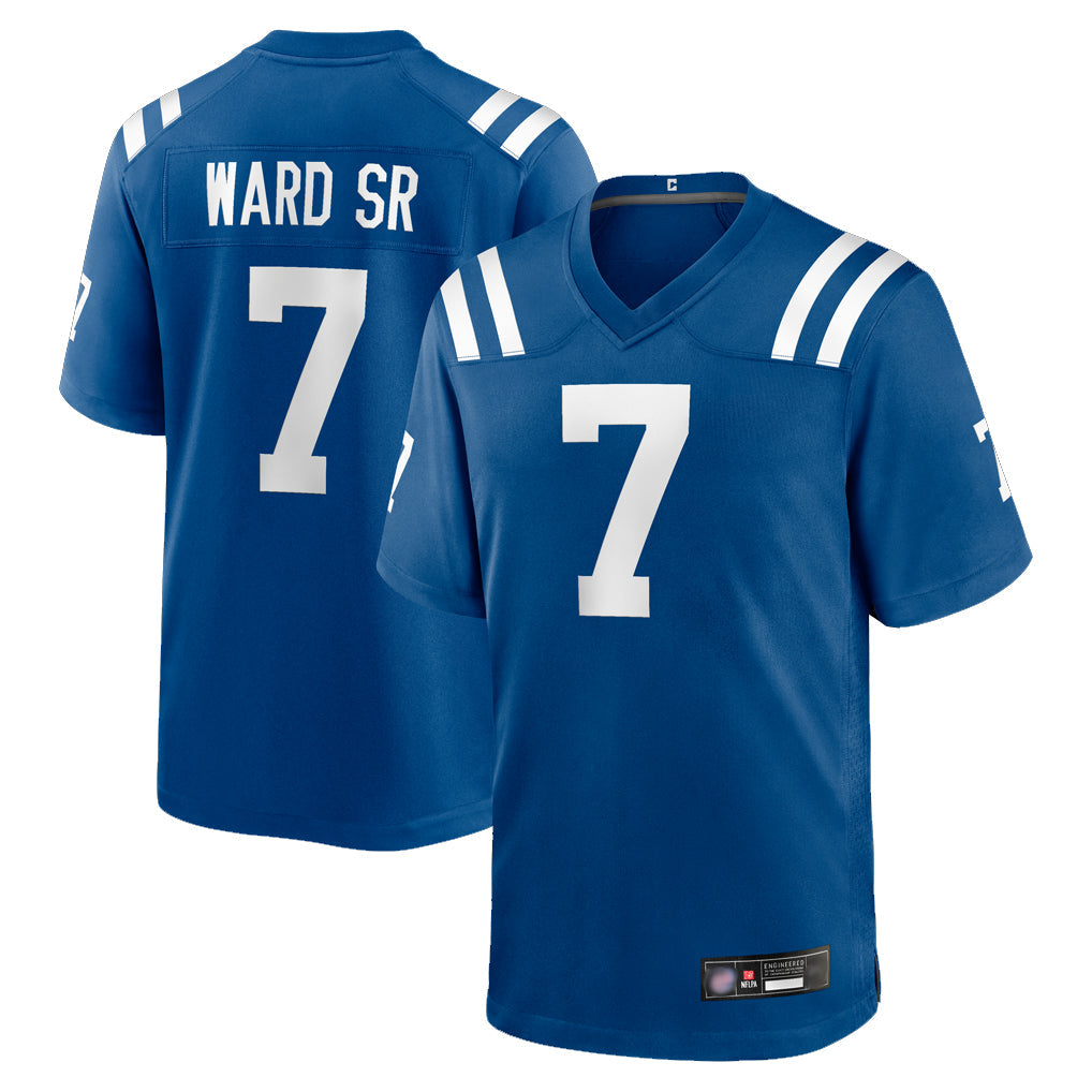Choea IN.Colts #7 Charvarius Ward Sr. Player Royal Home Game Stitched Jerseys