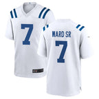 Choea IN.Colts #7 Charvarius Ward Sr. Player White Home Game Stitched Jerseys